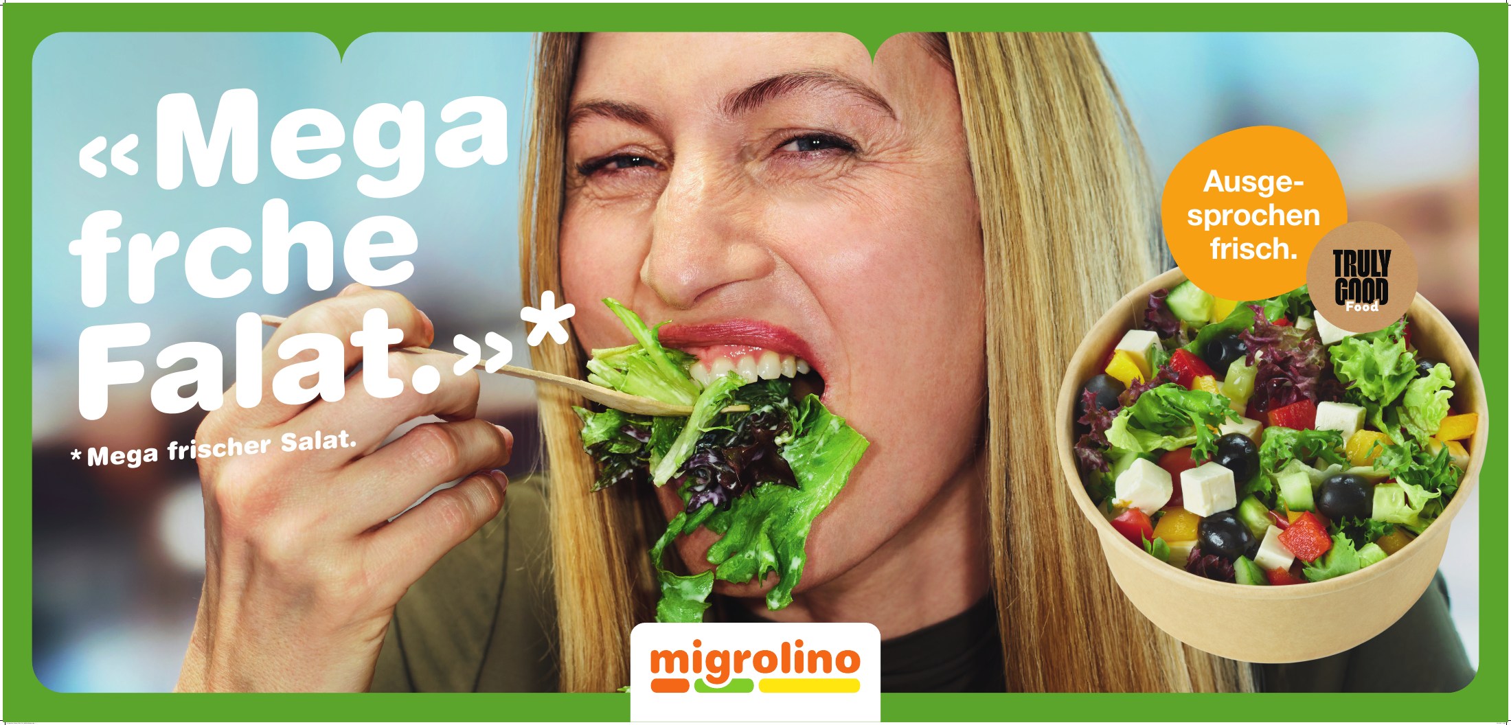 Migrolino Kampagnenplakat – Salat