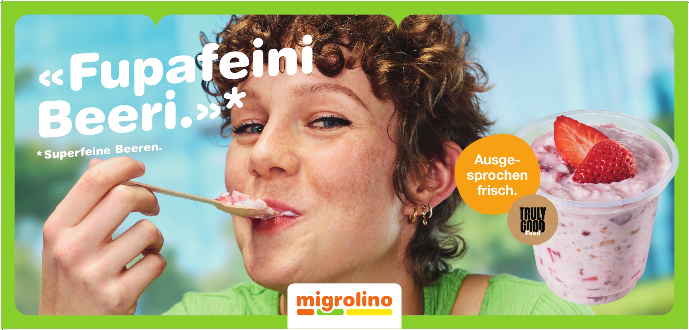 Migrolino Kampagnenplakat – Beeren